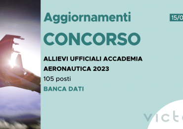 CONCORSO 105 ALLIEVI UFFICIALI ACCADEMIA AERONAUTICA 2023 – BANCA DATI