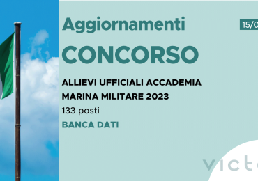 CONCORSO 133 ALLIEVI UFFICIALI ACCADEMIA MARINA 2023 – BANCA DATI