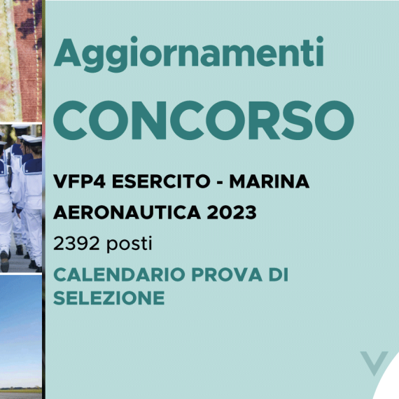 CONCORSO 2392 VFP4 2023 – CALENDARIO PROVA DI SELEZIONE