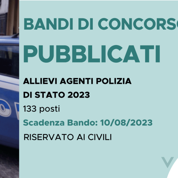 CONCORSO 1650 ALLIEVI AGENTI POLIZIA DI STATO 2023 (APERTO AI CIVILI)