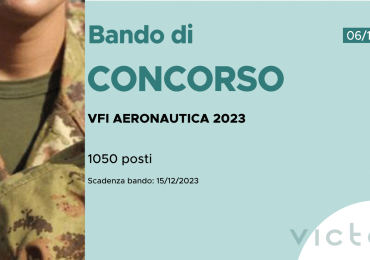 CONCORSO 1050 VFI AERONAUTICA MILITARE 2024