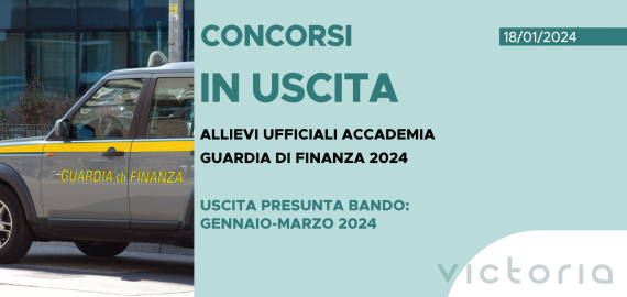 CONCORSO ALLIEVI UFFICIALI ACCADEMIA GUARDIA DI FINANZA 2024