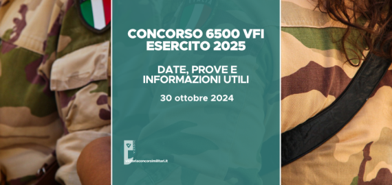 Concorso 6500 VFI Esercito 2025