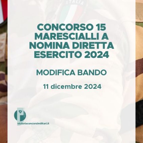 Concorso 6500 VFI Esercito 2024 – Graduatoria 1 Blocco: Avviati a Selezione