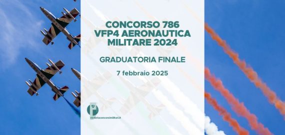 Concorso 786 VFP4 Aeronautica Militare 2024 – Graduatoria Finale