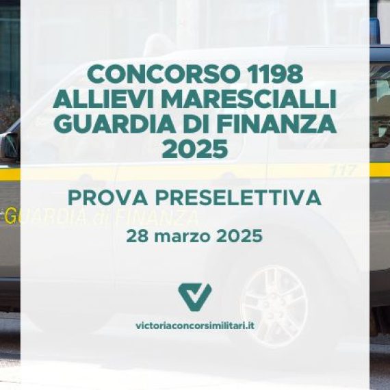 Concorso Allievi Marescialli Guardia di Finanza 2025: Convocazioni, criteri ed Esiti prova preselettiva