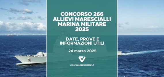 Concorso Allievi Marescialli Marina Militare 2025: date, prove e informazioni utili