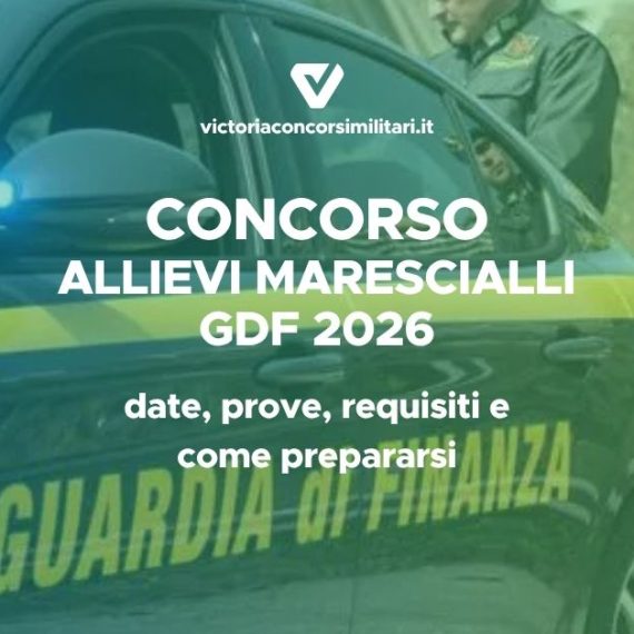 Concorso Allievi Marescialli Guardia di Finanza 2026