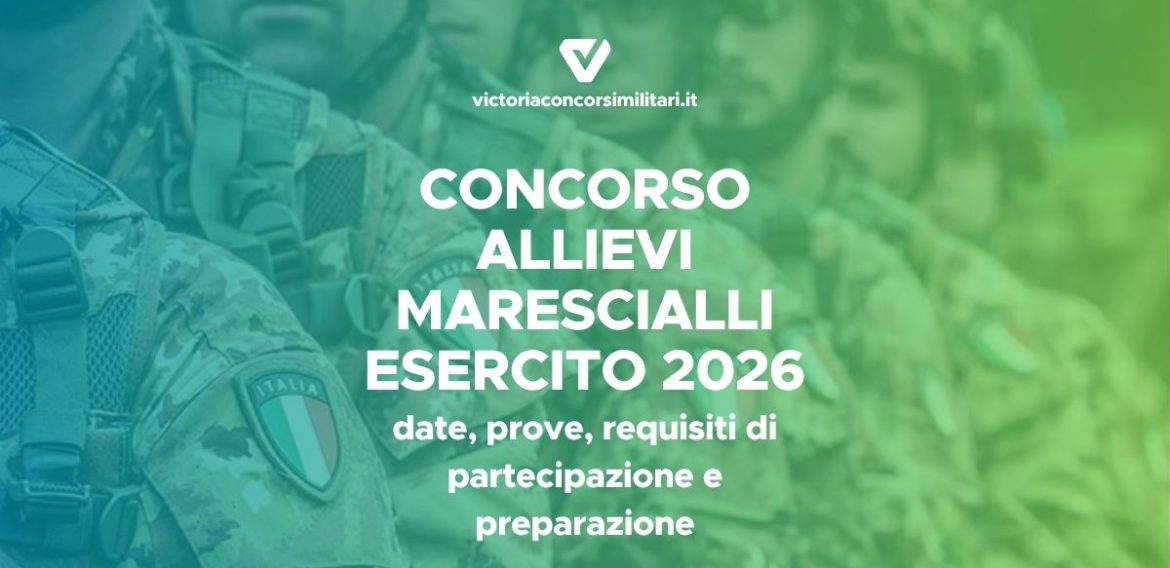 Concorso Allievi Marescialli Esercito 2026
