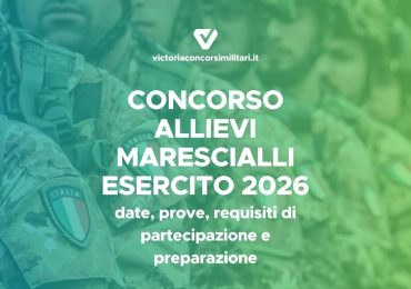 Concorso Allievi Marescialli Esercito 2026