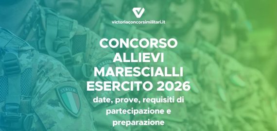 Concorso Allievi Marescialli Esercito 2026