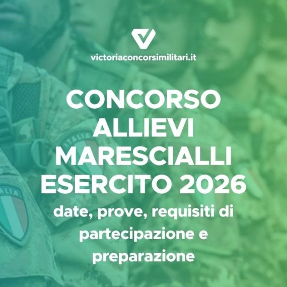 Concorso Allievi Marescialli Esercito 2026