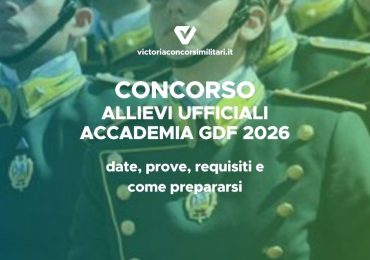Concorso Allievi Ufficiali Accademia Guardia di Finanza 2026