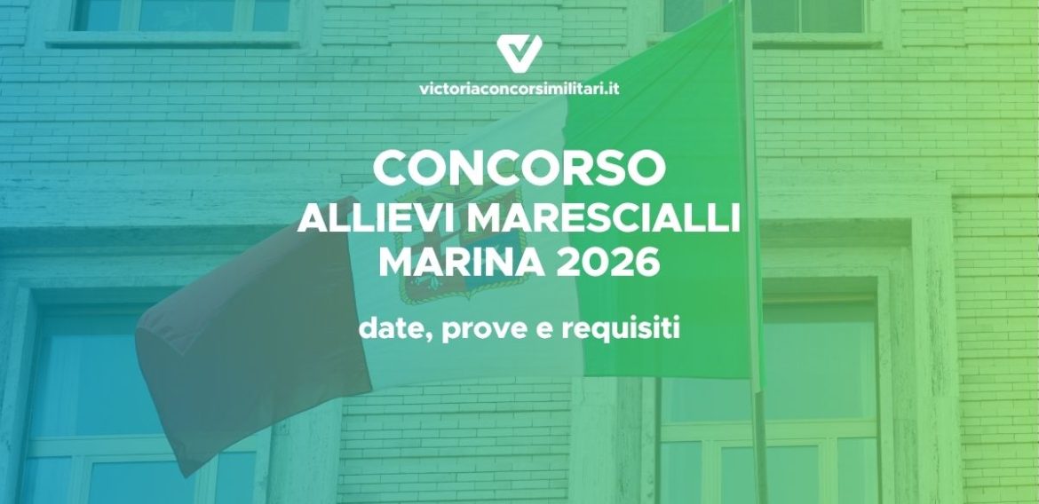 Concorso Allievi Marescialli Marina Militare 2026