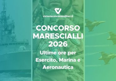 Concorso Marescialli 2026: Esercito, Marina e Aeronautica
