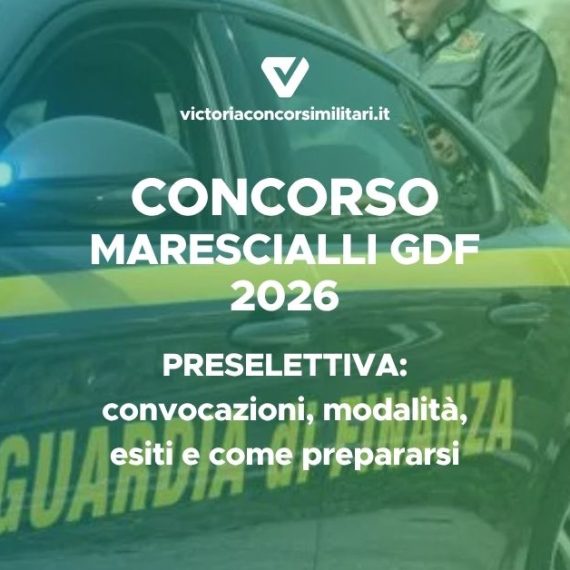 Preselettiva Marescialli Guardia di Finanza 2026