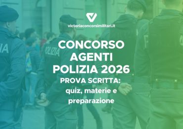 Prova scritta Agenti Polizia 2026