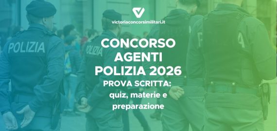 Prova scritta Agenti Polizia 2026