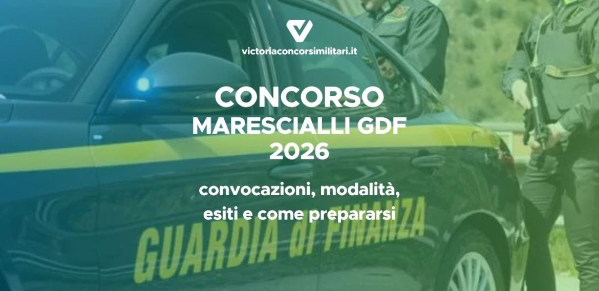 Prova scritta Maresciallo Guardia di Finanza 2026