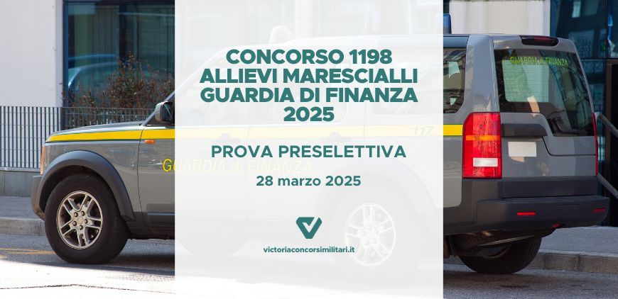 Concorso Allievi Marescialli Guardia di Finanza 2025: Convocazioni, criteri ed Esiti prova preselettiva